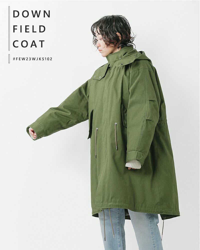 miffew ミフュー ベンタイルウェザー フィールド ダウン コート “FIELD 