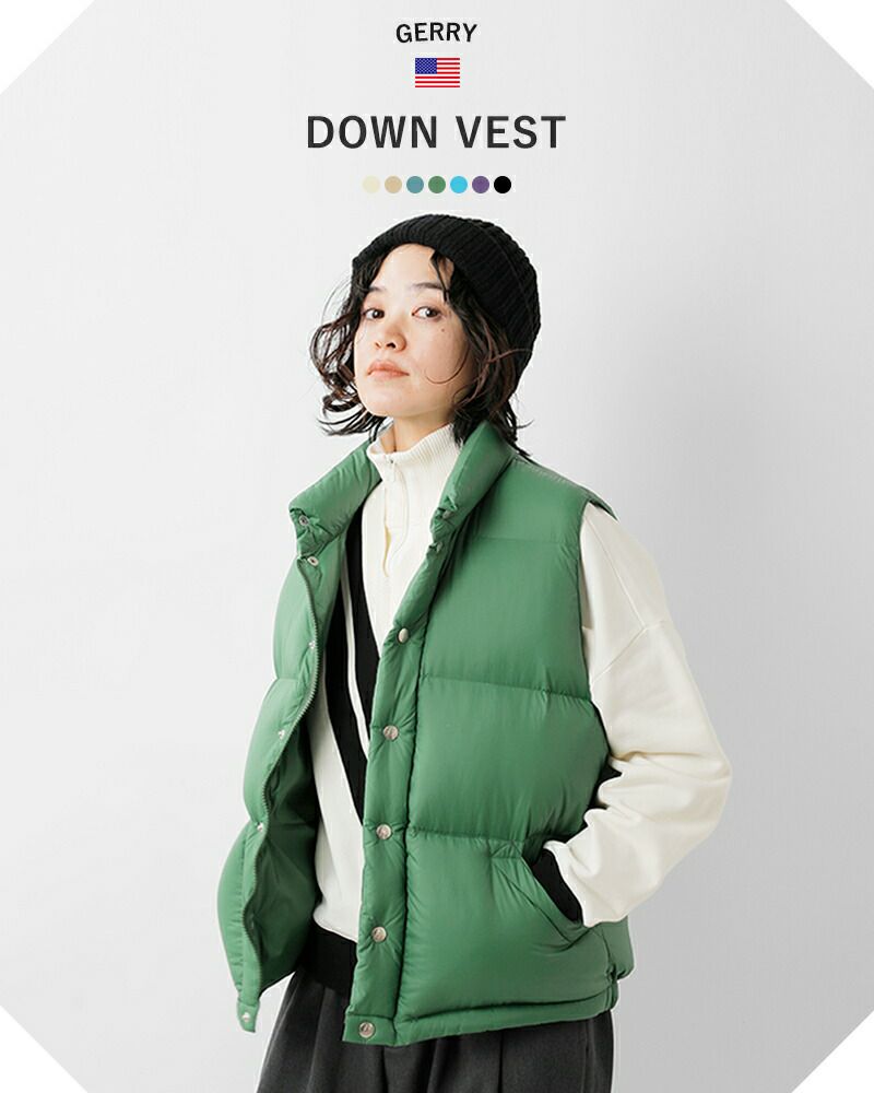 人気特売GERRY/ジェリー DOWN VEST ジャケット・アウター