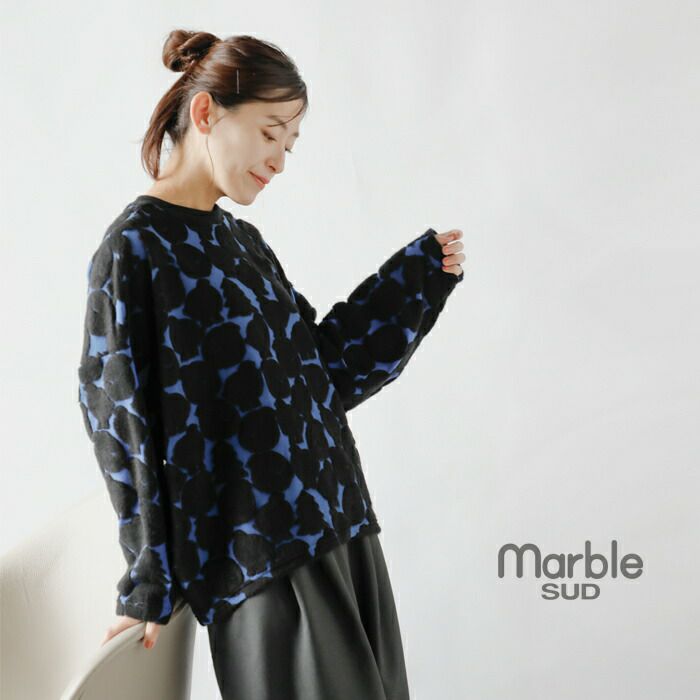 ☆】【2023aw新作】marble SUD マーブルシュッド ジャガード エッグ