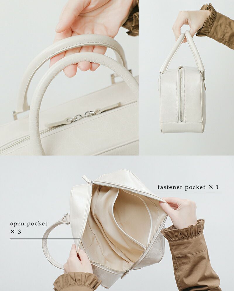 POMTATA ポンタタ レザー スクエア ハンドバッグ “NIMY HAND BAG” nimy 