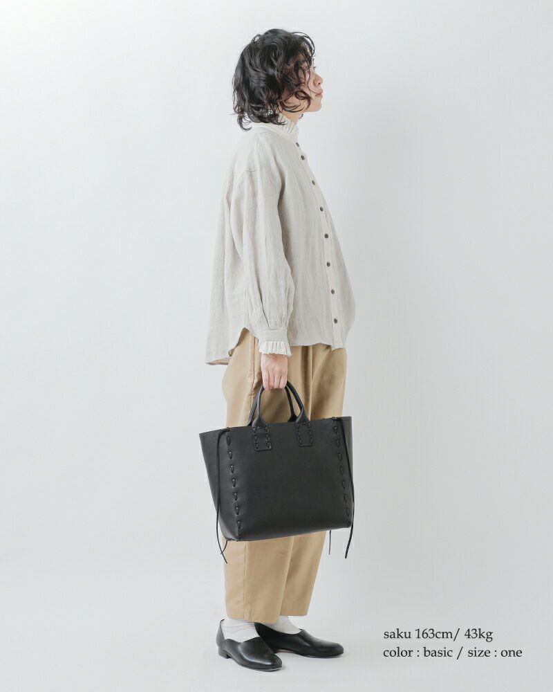 ☆】POMTATA ポンタタ カウレザー トートバッグ “SAKU TOTE” saku-tote