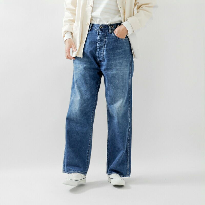 chimala チマラ 12oz ウエスト アジャスタブル デニム パンツ cs38 