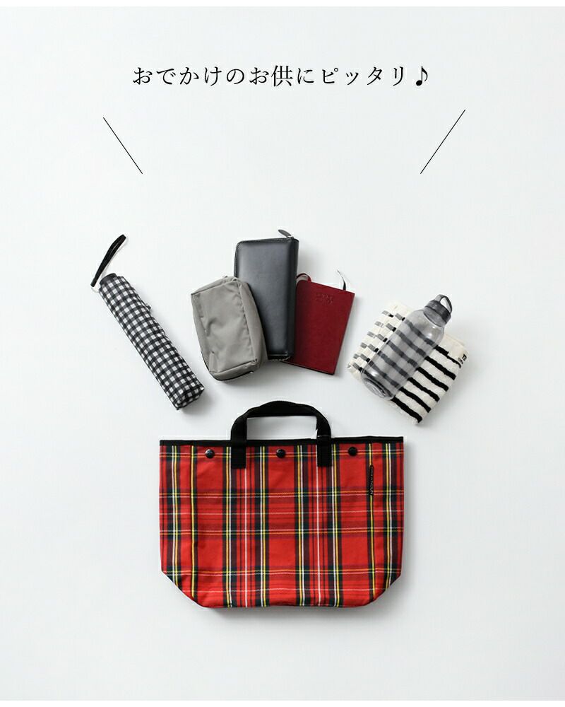 BAG'n'NOUN バッグンナウン 6号帆布 コットン チェック トート