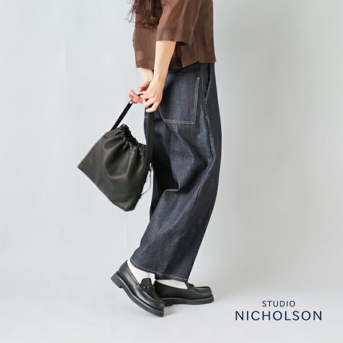 クーポン対象】STUDIO NICHOLSON スタジオ ニコルソン ワイド デニム  