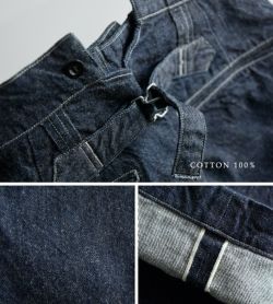 LENO リノ 12oz セルヴィッジ デニム バックル バック LENO リノ 12oz セルヴィッジ デニム バックル バック