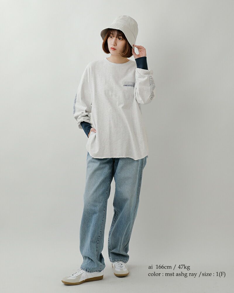 kha:ki カーキ ラウンドヘム ロングスリーブ Tシャツ “ROUND HEM L/S