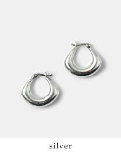 aura オーラ シルバー925 ドロップ フープ ピアス “drop hoop pierce