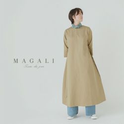 2024ss新作】MAGALI マガリ コットン リネン ツイル バックボタン