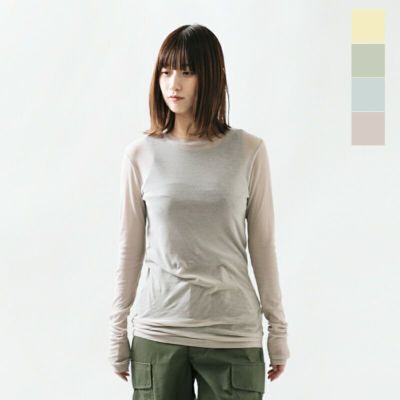 Shinzone シンゾーン コットン シアー ロング Tシャツ “SHEER LONG TEE 