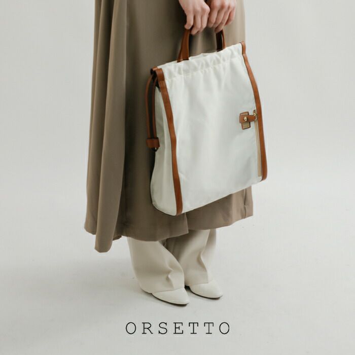 ORSETTO オルセット 2way ナイロン トートバッグ “METALLO” 01 