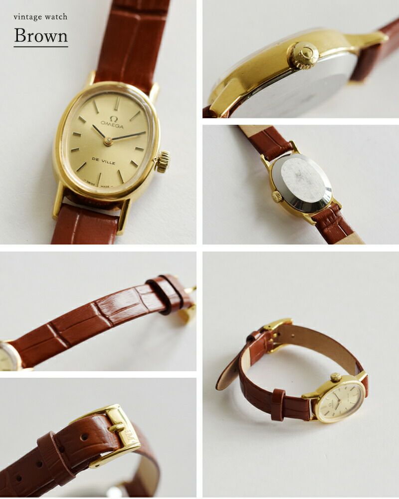 OMEGA オメガ カウレザー ベルト ヴィンテージ ウォッチ ks-694-696 