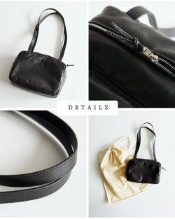 Aeta アエタ パフィー ロング ハンドル ボストン バッグ Mサイズ