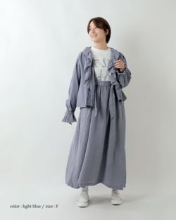 40%OFF】tumugu ツムグ ソリトリネン フリル ブラウス tb24112