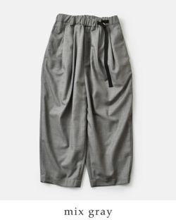 クーポン対象】Dulcamara ウール よそいき タック ワイド パンツ