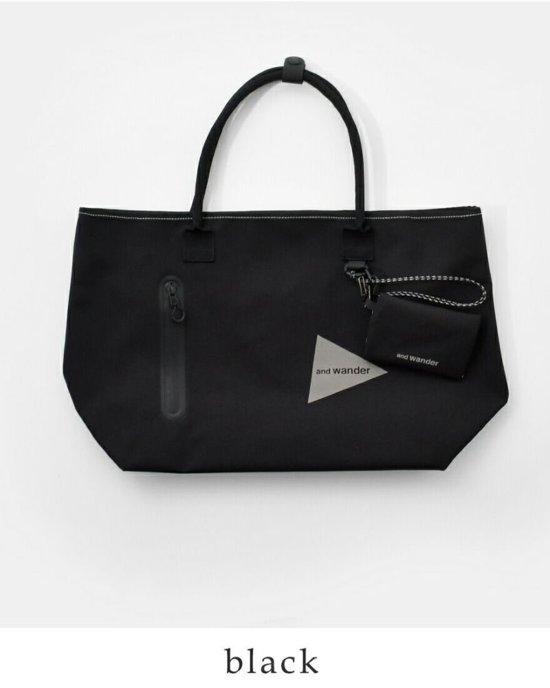 and wander アンドワンダー 防水 トートバッグ “PE/CO tote bag” 574