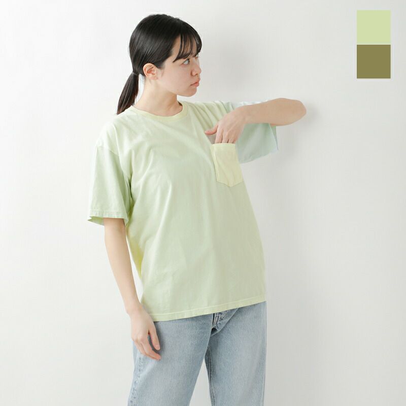 ☆】or slow オアスロウ コットン 4トーン ポケット Tシャツ 01-0024 