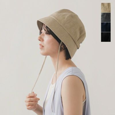 Nine Tailor ナインテイラー ベルギーリネン ハット “Canna Hat” n 