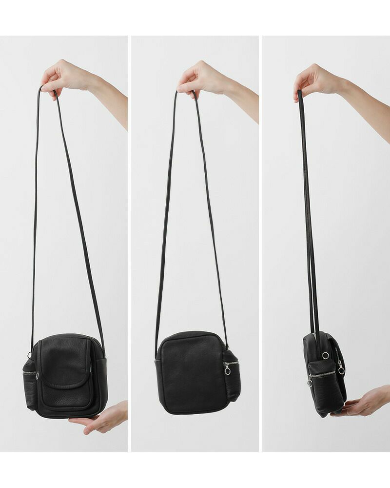 Aeta アエタ ディアレザー ショルダー ポーチ “SHOULDER POUCH” da05-mn ユニセックス | Piu di  aranciato(ピウディアランチェート)