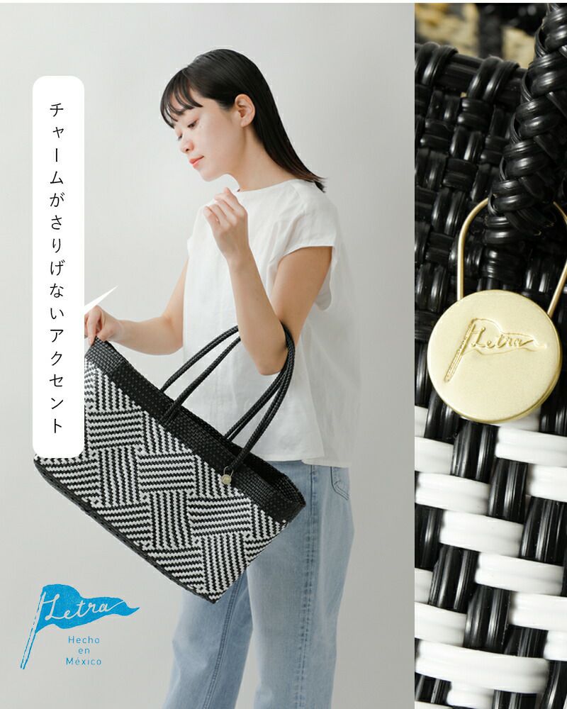 Letra レトラ レクタングル メルカドバッグ “TAPETE” rectangle