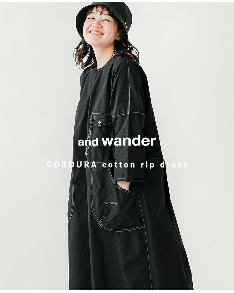 WATER REPELLENT ミディワンピース X AND WANDER 0518/054 WATER REPELLENT ミディワンピース X AND WANDER® - ライト