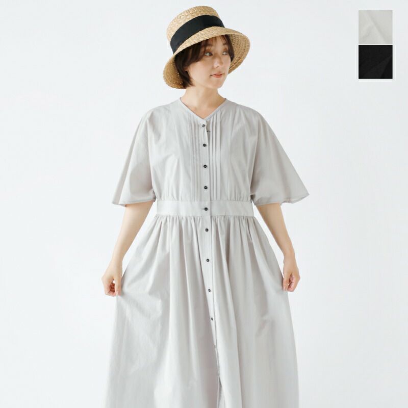 MAGALI マガリ リンクル コットン ピンタック ワンピース op186-mn 