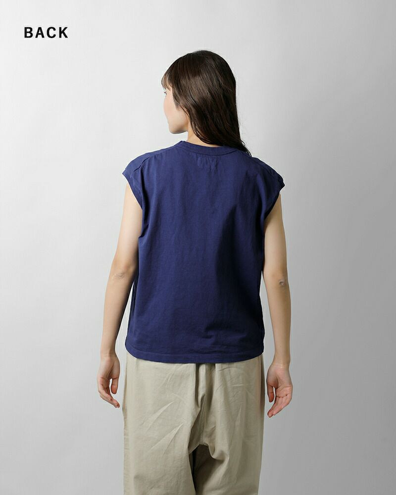 THE NORTH FACE PURPLE LABEL ノースフェイスパープルレーベル , USAコットン 5.5oz天竺 ノースリーブ Tシャツ  “5.5oz Sleeveless Tee” ntw3426n-tr 2024ss新作 レディース