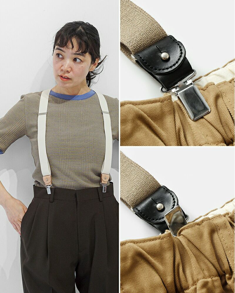 LENO リノ カウレザー 2way サスペンダー “2WAY SUSPENDER” leno-ac010-tr ユニセックス | Piu di  aranciato(ピウディアランチェート)