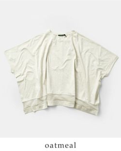 mizuiro ind メッシュミックスワイドプルオーバー　白　ミズイロインド mizuiro ind メッシュミックスワイドプルオーバー｜ MARcourt