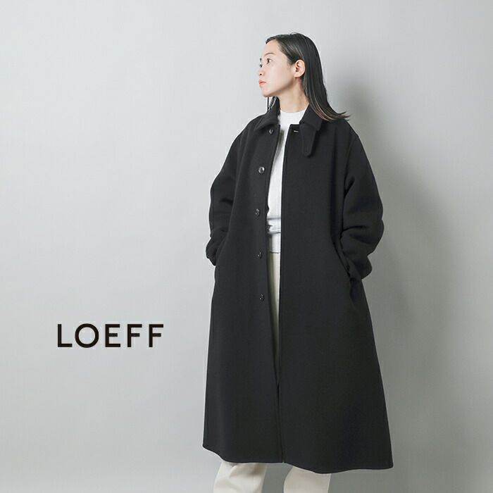 【クーポン対象】LOEFF ロエフ ウール カシミヤ メルトン テントライン ロング ステンカラー コート 8825-104-0200-tr  2024aw新作 レディース【サイズ・カラー交換初回無料】 | Piu di aranciato(ピウディアランチェート)