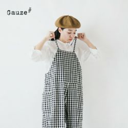 Gauze#｜コットン ギンガム トラバイユ サロペット “GINGHAM