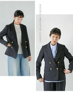 TICCA ティッカ ウールサージ ダブル ジャケット tbea-221-mt 2025aw