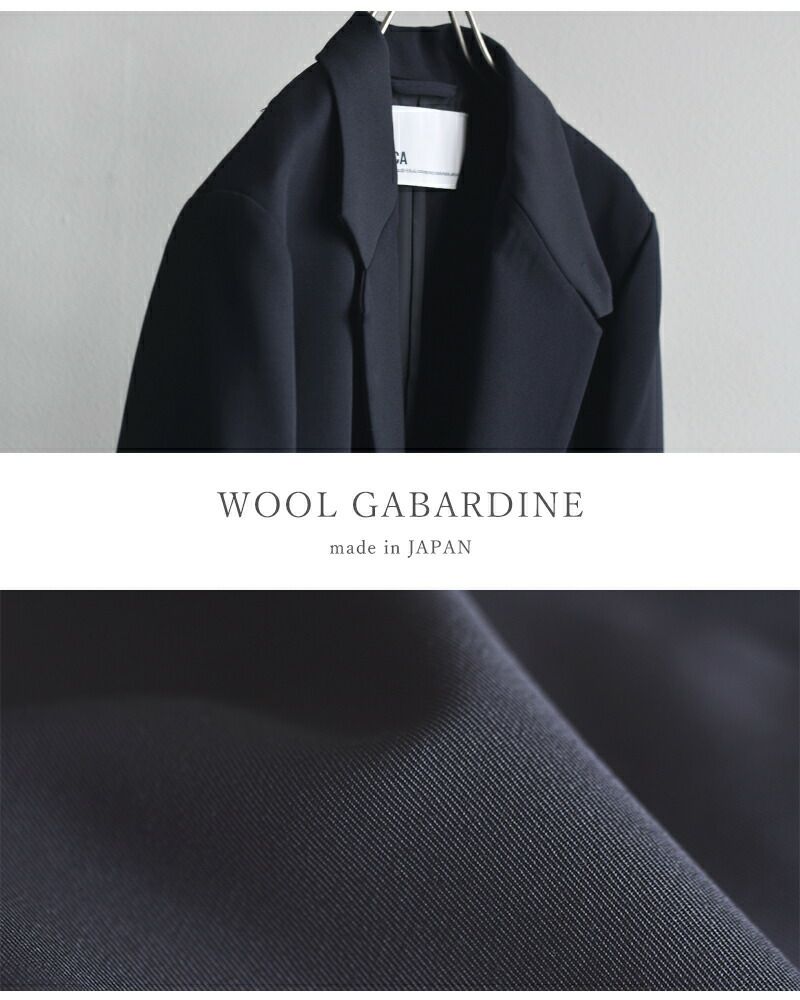 TICCA ティッカ ウールサージ ダブル ジャケット tbea-221-mt