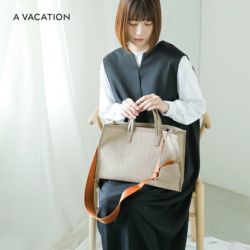 A VACATION ア ヴァケーション カウレザー ハンドル 2way ショルダーバッグ “BREAD M” 24aw-a64-fn  2024aw新作 レディース | Piu di aranciato(ピウディアランチェート)