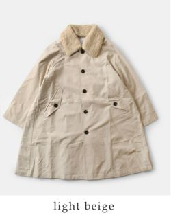 ☆】【30%OFF】kha:ki カーキ リムーバルカラー Aライン コート “REMOVAL COLLAR COAT”  mil24fjk3217-mn レディース | Piu di aranciato(ピウディアランチェート)