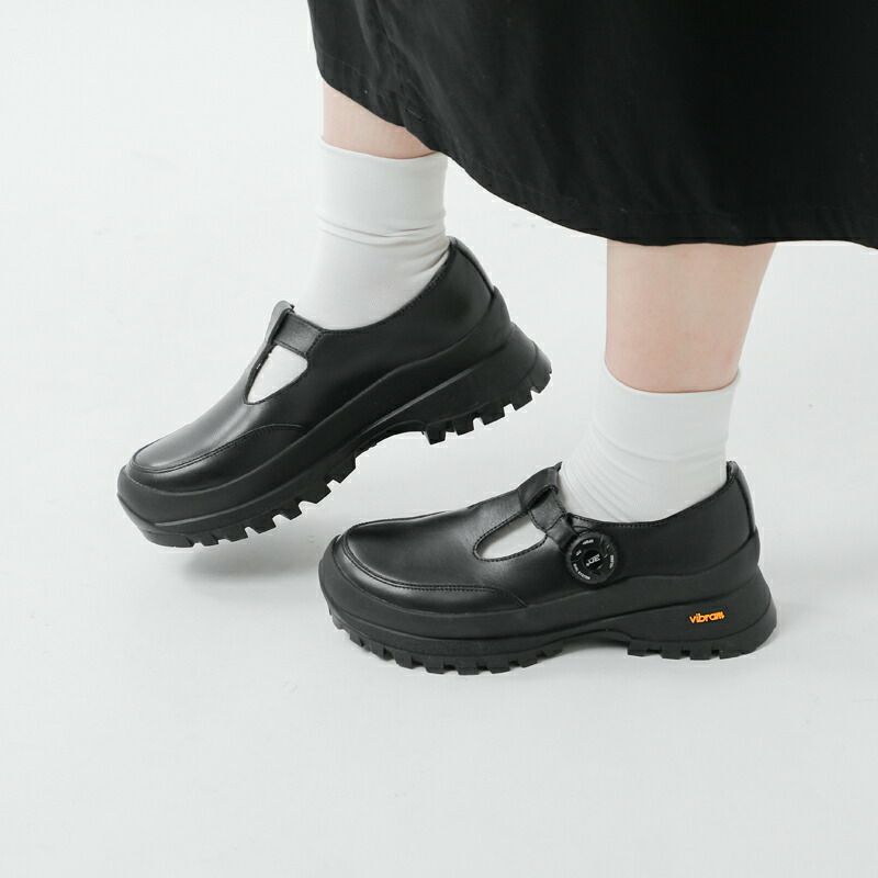 molle shoes モールシューズ 撥水 カウレザー Tストラップ フリー