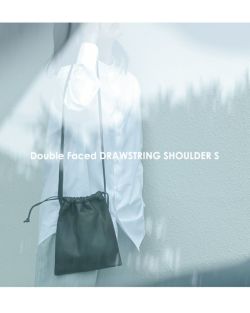 Aeta アエタ ダブルフェイス ディアレザー ドローストリング 巾着型 ショルダーバッグ Sサイズ “Double Faced DRAWSTRING  SHOULDER S” da88 2024aw新作 ユニセックス | Piu di aranciato(ピウディアランチェート)