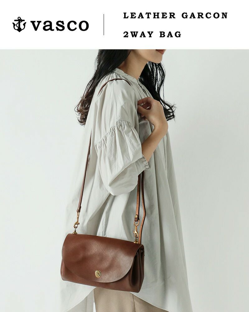 VASCO ヴァスコ OLD OIL レザー ギャルソン 2way バッグ “LEATHER 