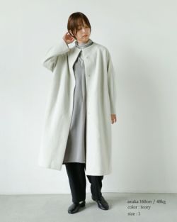 【 】evam eva エヴァムエヴァ プレス ウール ロング コート e243k093-kk レディース【ar30】 | Piu di  aranciato(ピウディアランチェート)