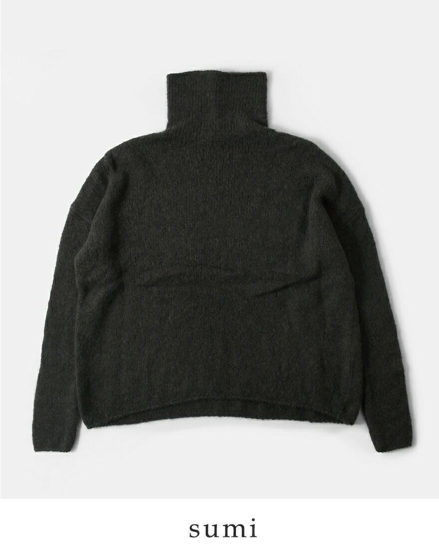 evam eva エヴァムエヴァ アルパカ リリー タートルネック ニット プル