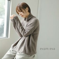 evam eva エヴァムエヴァ アルパカ リリー タートルネック