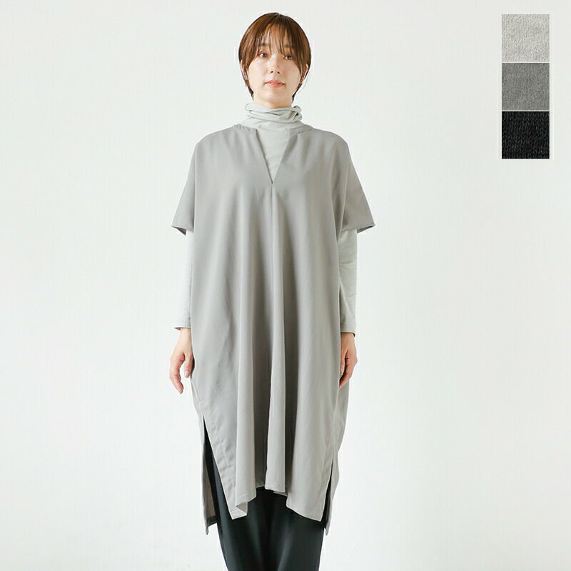 evam eva エヴァムエヴァ ギャバジン ウール ポンチョ e243t105-kk 