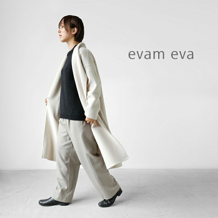 evam eva エヴァムエヴァ ウール テーラード ロングコート