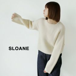 【 】【20%OFF】SLOANE スローン 7G片畦編み メリノウール ラウンドネック ニット プルオーバー sl9w-774-mn レディース |  Piu di aranciato(ピウディアランチェート)