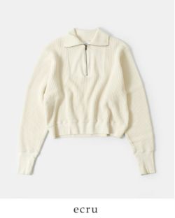 THE SHINZONE/シンゾーン　ハーフジップ ワッフルプルオーバー　新品 Shinzone シンゾーン コットン ハーフジップ ワッフル プル
