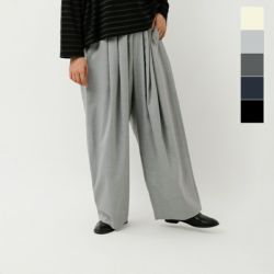 クーポン対象】mizuiro ind ミズイロインド ワイド タック パンツ 3