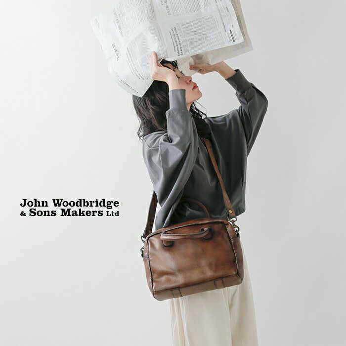 John Woodbridge & Sons Makers ジョンウッドブリッジアンドサンズメーカーズ ヴィンテージ レザー 12inch 2way  コンピューター バッグ computer-bag-tr 2024aw新作 レディース | Piu di aranciato(ピウディアランチェート)