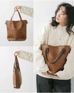 John Woodbridge & Sons Makers ジョンウッドブリッジアンドサンズメーカーズ ヴィンテージ レザー トートバッグ スモール  totebag-small-tr 2024aw新作 レディース | Piu di aranciato(ピウディアランチェート)