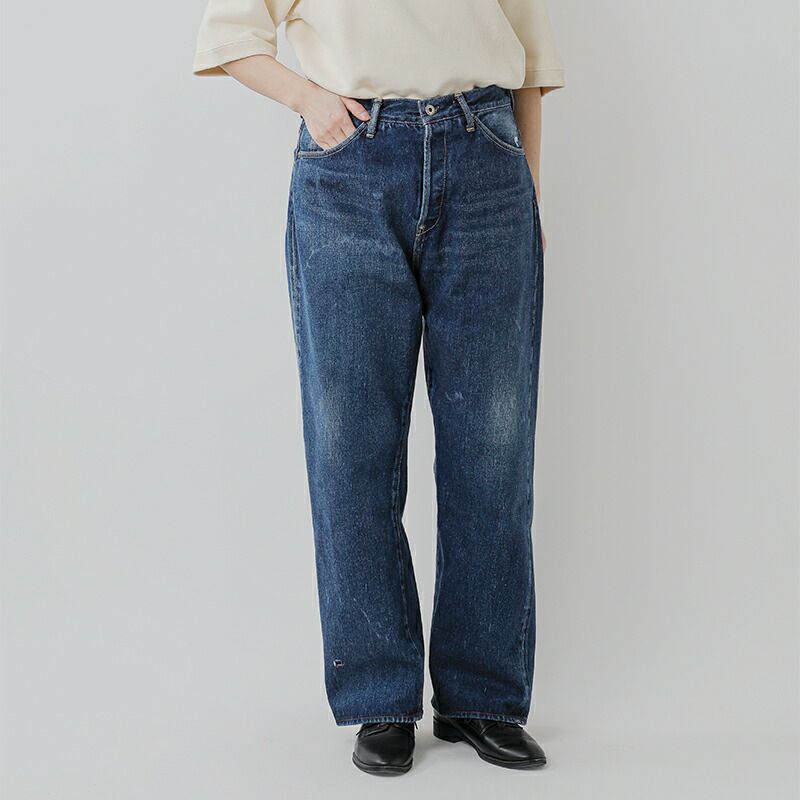 chimala チマラ セルビッチ デニム レギュラー丈 バギーカット パンツ 
