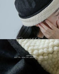 mature ha.(マチュアーハ)ボアフードキャップ“hood cap” maw21