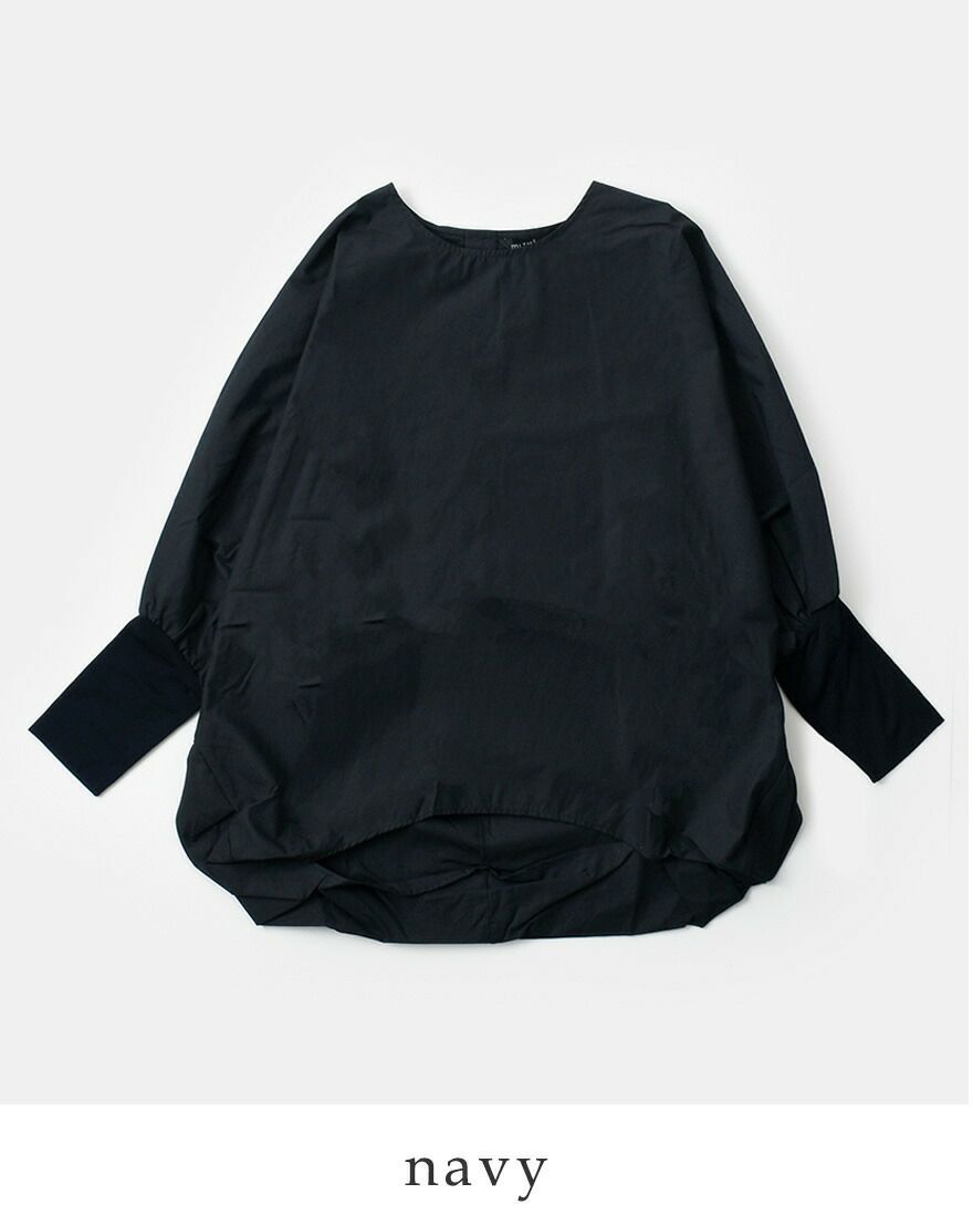 かけるページ 30%OFF】mizuiro ind ミズイロインド コットン クルーネック コクーン